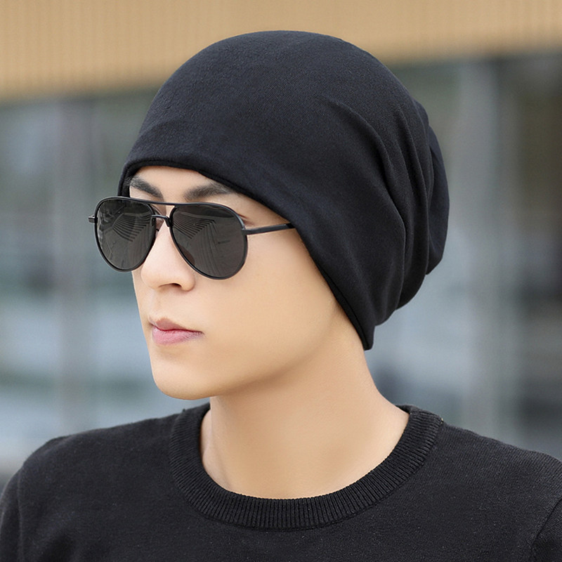 帽子男款堆堆帽春秋头套睡帽套头秋冬保暖头巾包头帽男士冷帽秋季