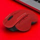 新款 红色垂直式 省电红色光电无线鼠标支持电脑笔记本家用游戏办公