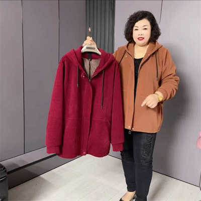 简约气质胖妹妹长袖拉链开衫外套