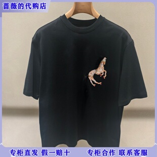 长绒棉休闲圆领T恤2Q211525H 995 2026春新款 LESS国内专柜代购