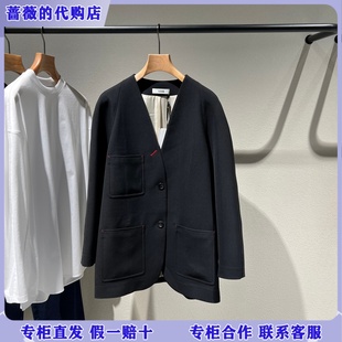 LESS国内专柜代购2026春新款无领插肩袖西装2Q1716860-2995