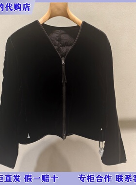 LESS国内专柜代购2025冬丝绒老钱风短款羽绒服2P0C16610/K/S-3395