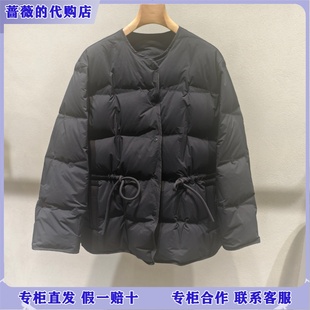 3695 白鹅绒方格收腰羽绒服2P0C17710 LESS国内专柜代购 2025冬新款