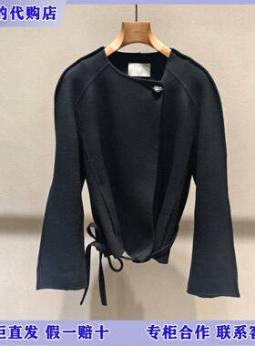 LESS国内专柜代购2025冬短款一粒扣双面呢大衣2P0816460-3695
