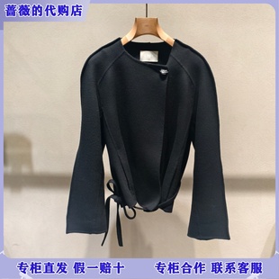 LESS国内专柜代购2025冬短款一粒扣双面呢大衣2P0816460-3695