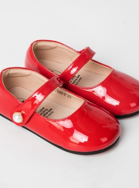 思美熙童鞋女童小皮鞋洋气夏款软底黑色演出公主鞋儿童宝宝单鞋子