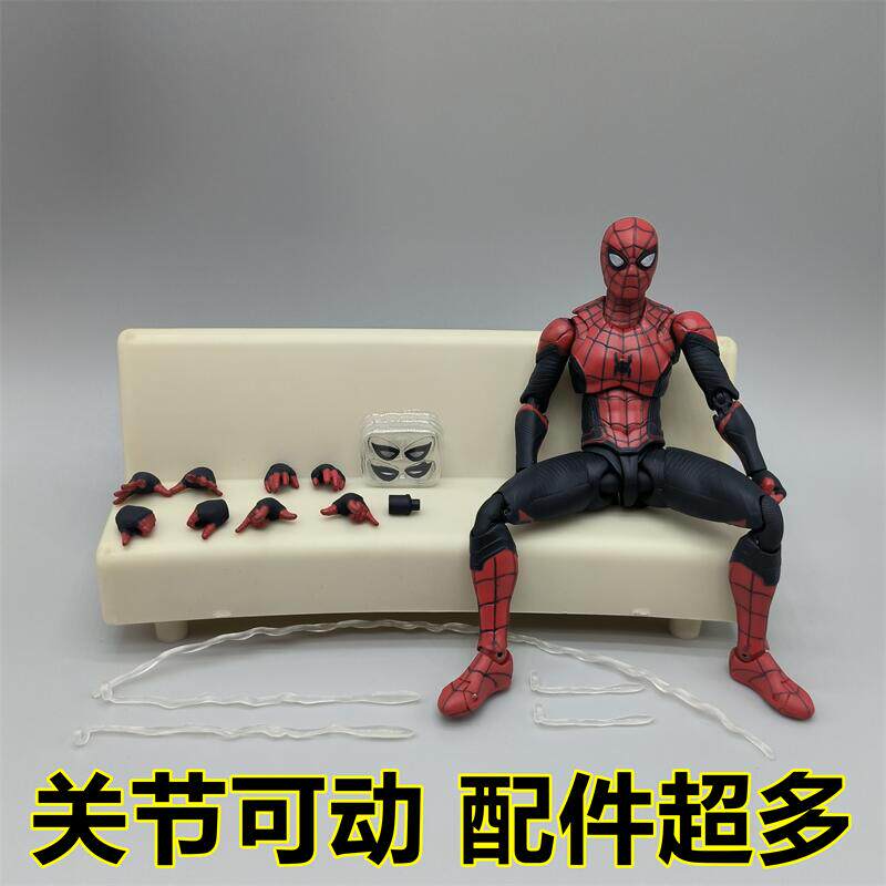 复仇者联盟SHF英雄远征无归来PS4升级战衣钢铁蜘蛛侠玩具手办模