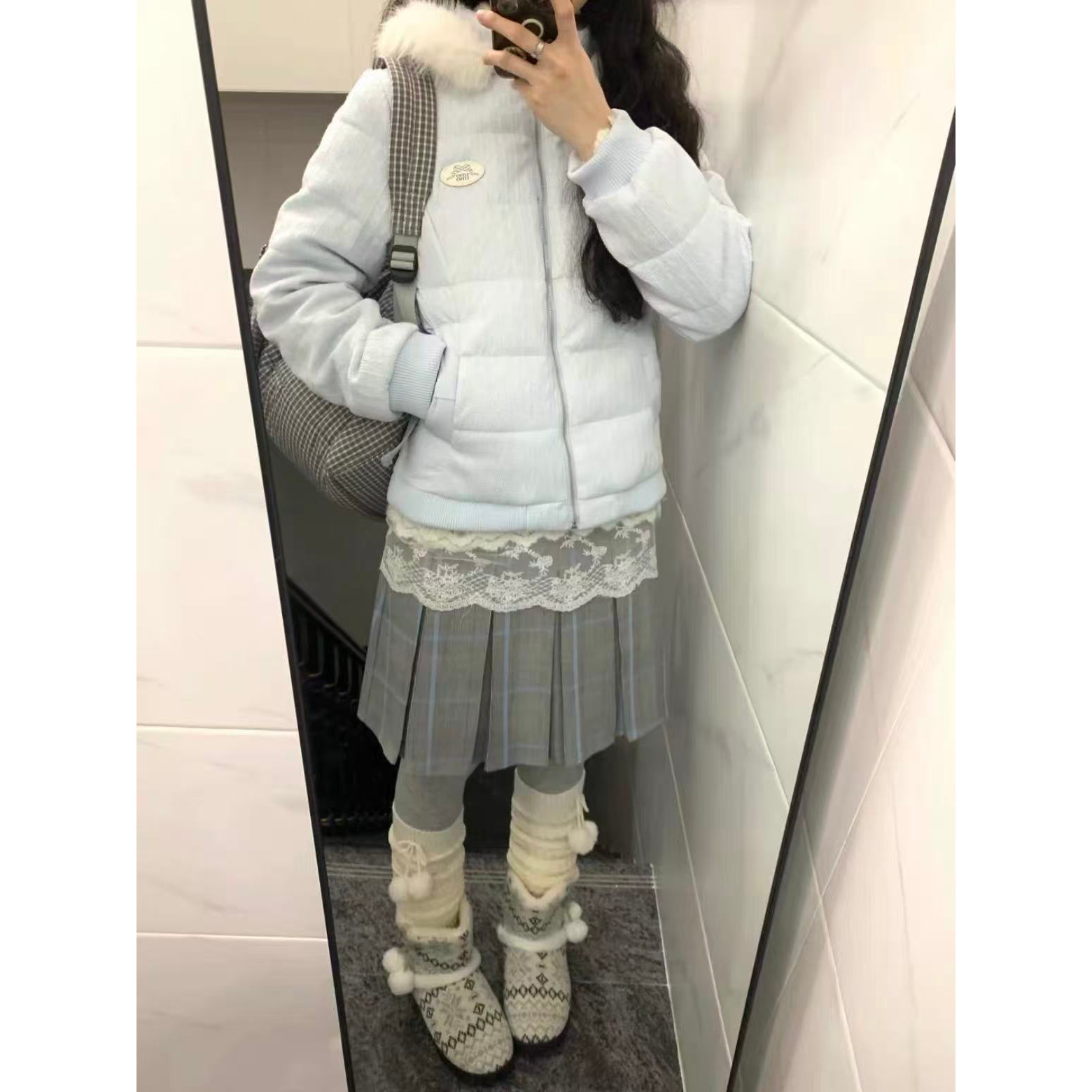 2026年冬季新款休闲时尚豪迈百搭气质修身显瘦棉衣袄毛领外套女