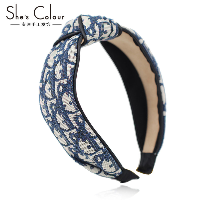 发箍女2023新款秋冬轻奢增高颅顶压发宽边头箍发带高级感发捆头饰