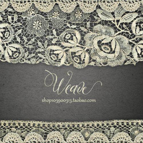高清png免抠欧美蕾丝复古织物花边边框图片装饰设计素材[ps1908]