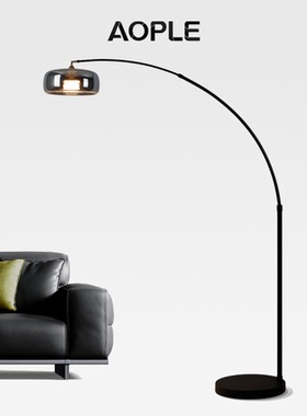 极简意式落地灯客厅沙发旁钓鱼灯高级感轻奢简约卧室床头立式台灯