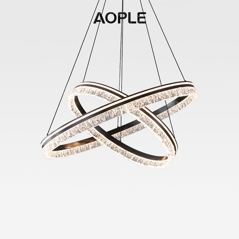 意式高级大气圆环护眼客厅吊灯