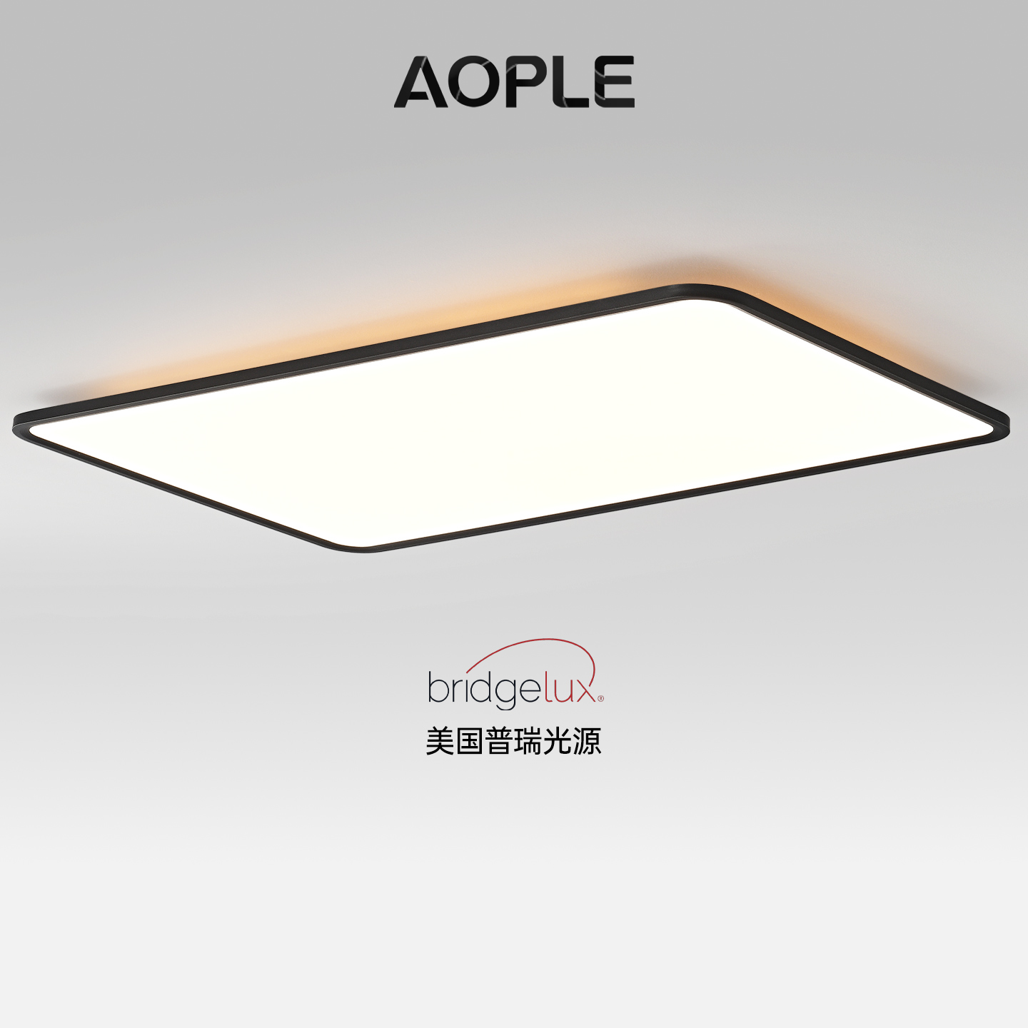 现代简约超薄客厅长方形吸顶灯