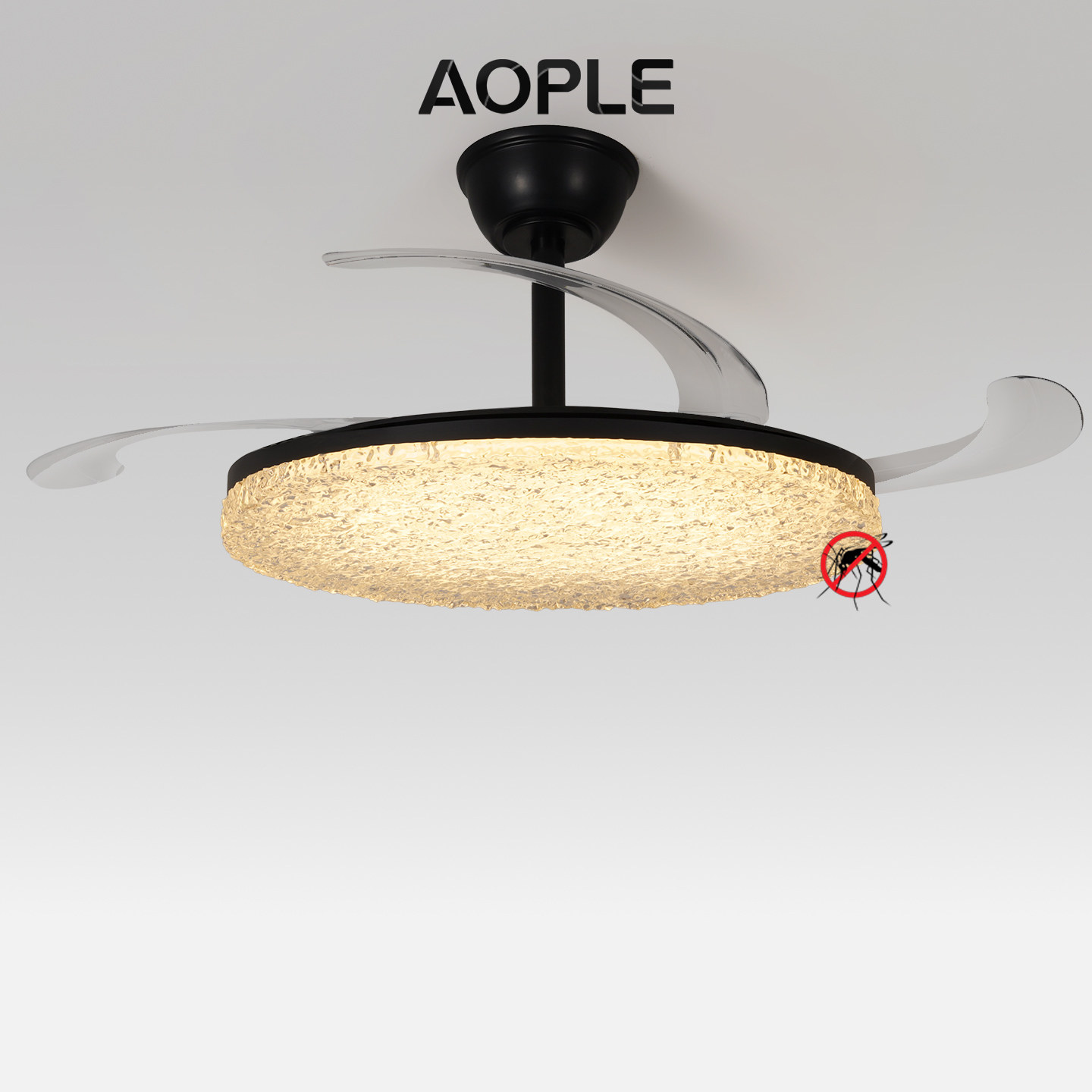 AOPLE轻奢意式风扇灯现代简约高级餐厅卧室全光谱护眼隐形吊扇灯,家装灯饰光源,风扇灯,淘宝优惠券,粉丝福利购,淘宝优惠卷