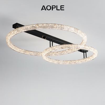 轻奢高级客厅圆形吸顶灯意式极简现代简约高级感大气高亮新款主灯