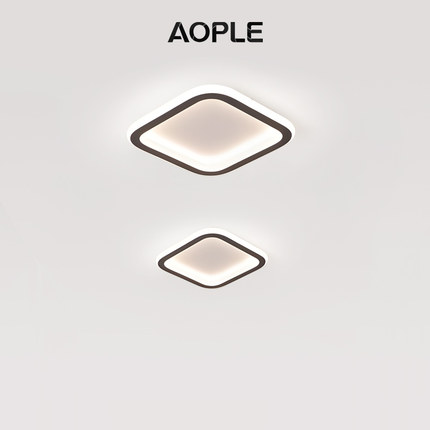 过道灯走廊灯门厅入户灯简约现代北欧LED吸顶方形玄关超亮阳台灯