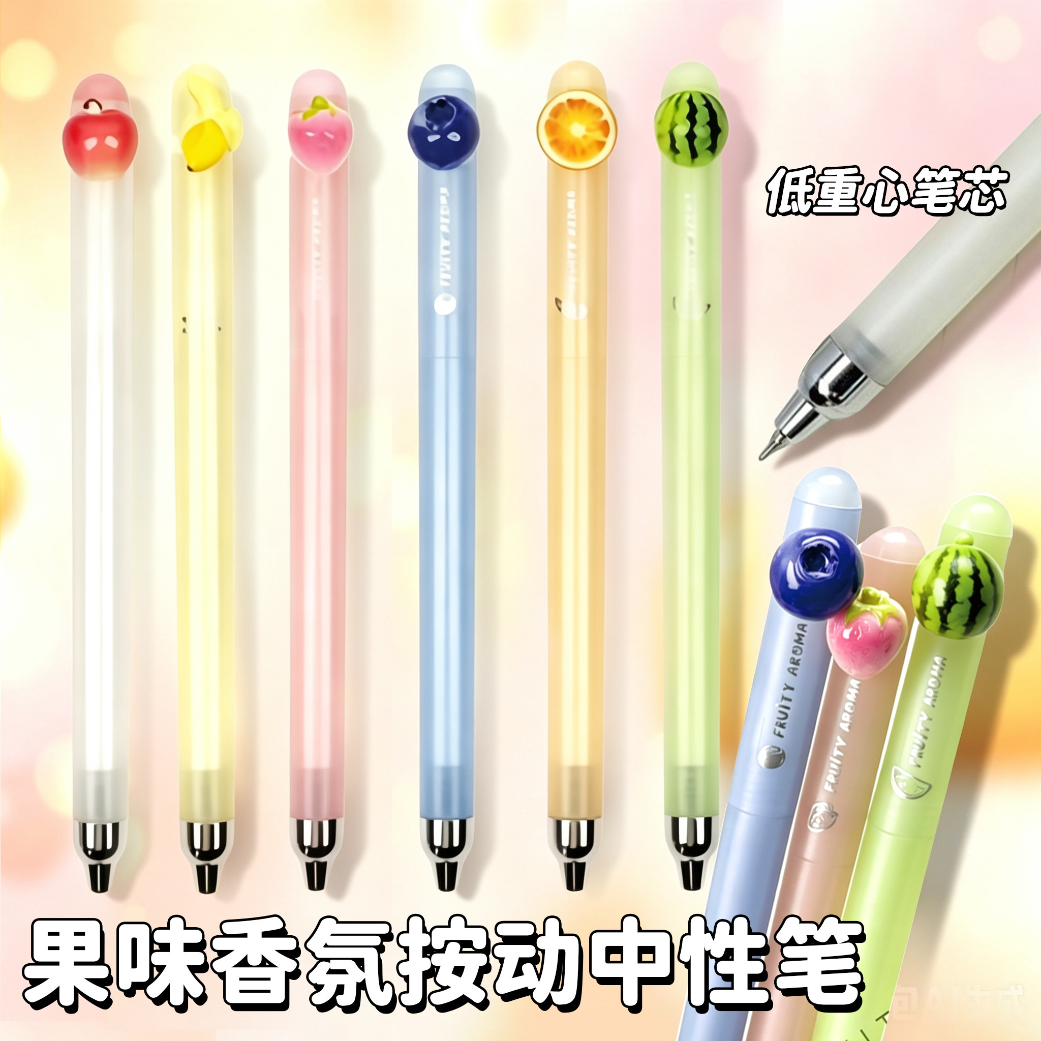 禾硕果味香氛低重心CS速干中性笔图片