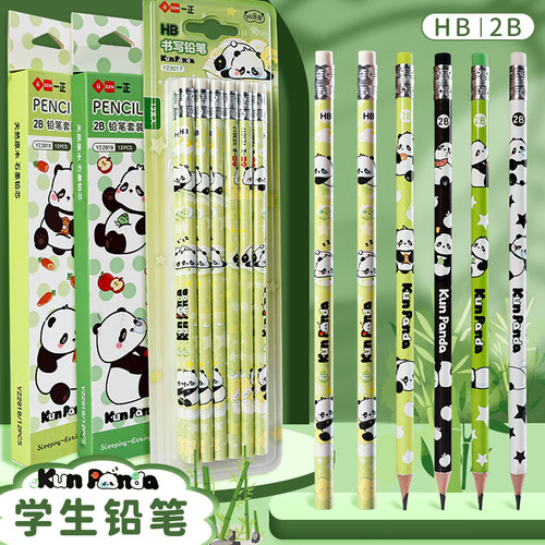 阿困熊卡通木杆铅笔小学生可爱