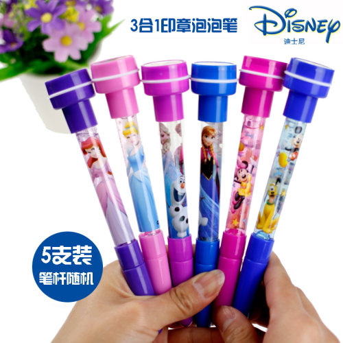 迪士尼3合一印章泡泡笔冰雪奇缘