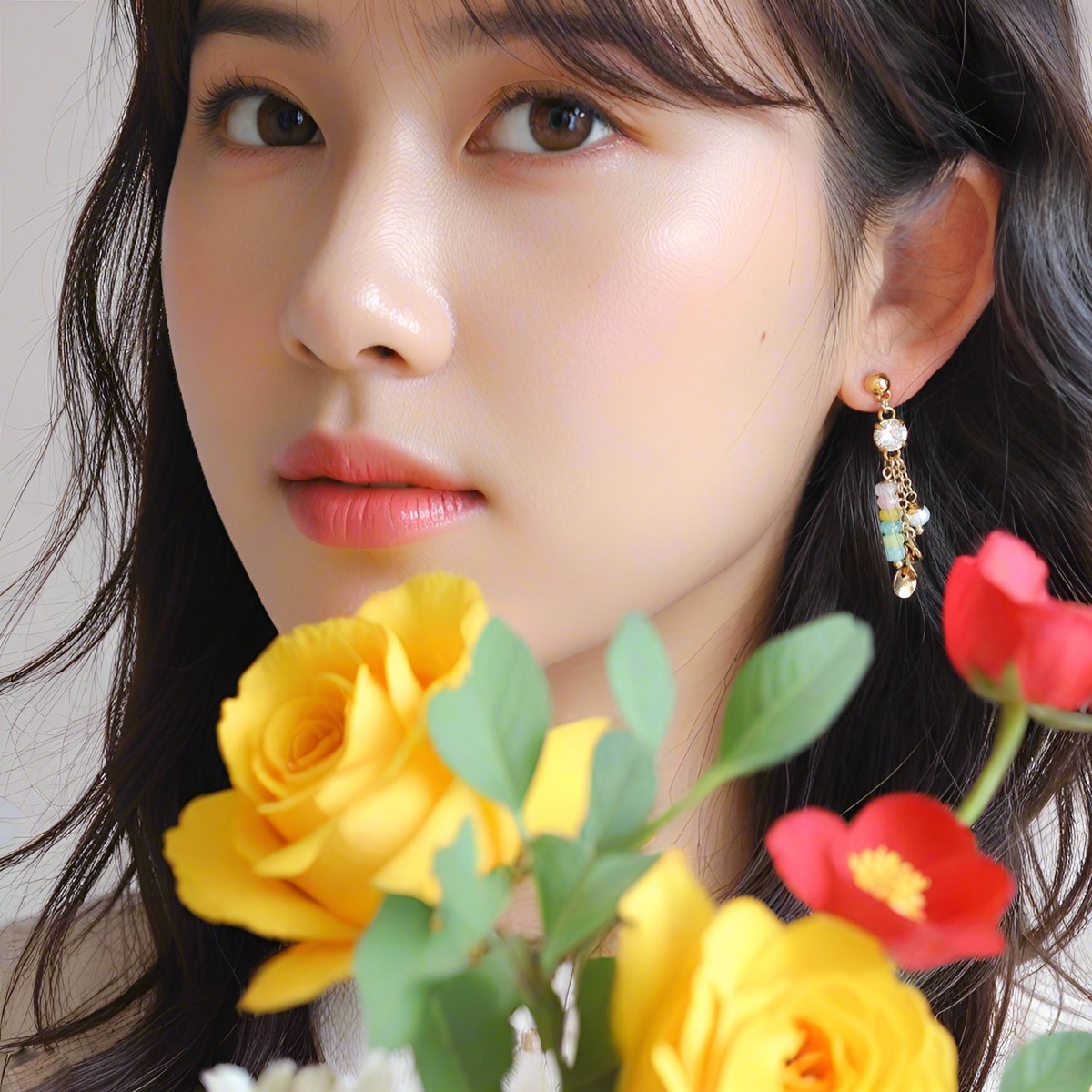 日本精工锆石淡水珍珠S925银针耳环复古可调节耳夹女韩国气质糖果