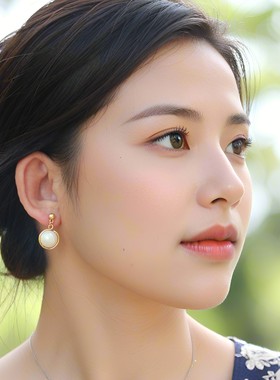 明星达人同款杂志轻奢氛围感珠宝NO1法式优雅人造珍珠耳环小神器