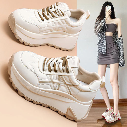 8CM阿甘鞋厚底女鞋2025新款爆款