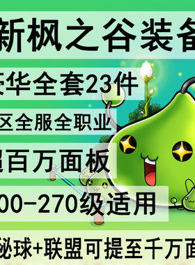 新枫之谷装备定制做练级套link联盟过渡毕业套冒险岛台服tms装备