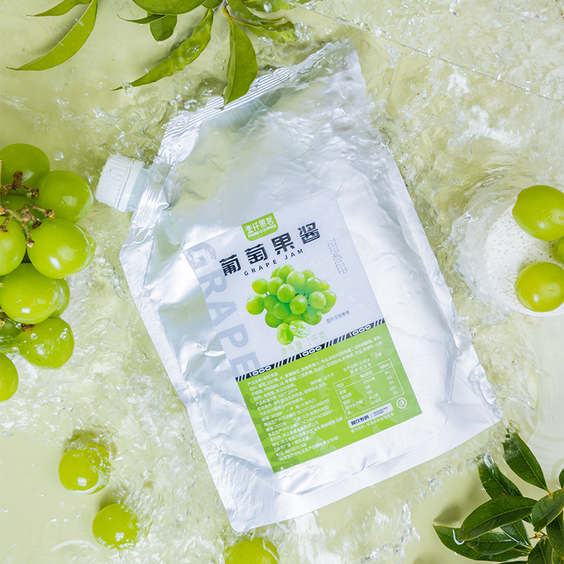 壹仟果茗常温葡萄青提草莓杏果酸樱桃1KG浓浆果酱餐饮商专用原料