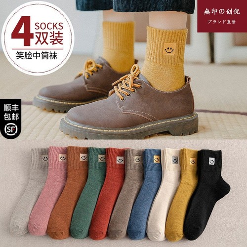 日本无印袜子女ins潮2025新款