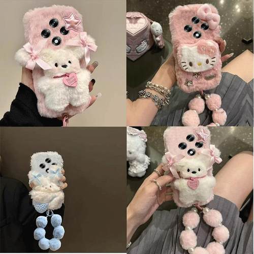 适用oppoA6pro手机壳A5活力版/A3活力版/A2x秋冬A1x毛绒A58x卡通A97卡通可爱A96防摔A95新款A93s全包PLN110女