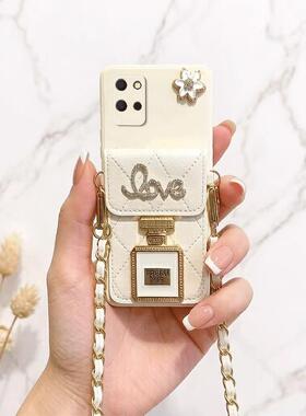 适用realme真我V23手机壳V13/V11/Q3pro卡包Q3i挂绳Q3斜跨Gt大师探索版镜子支架Gt大师版女Gtneo3超薄Gtneo2t