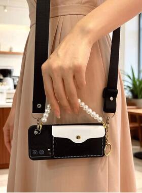 适用vivoY500pro手机壳Y300pro/Y200i/Y100卡包Y78+挂绳Y77e斜跨Y76s带挂绳Y73s女Y70s防摔Y5s超薄 V2516A潮