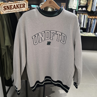 UNDEFEATED五条杠时尚 字母logo印花圆领卫衣UI44GKC02M 潮流冬美式