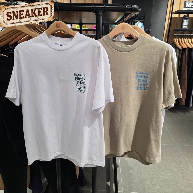 UNDEFEATED五条杠夏季美式环保主题休闲圆领短袖T恤UC51GSS10M