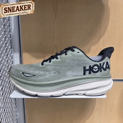 HOKA OneOne Clifton 9男子舒适透气低帮休闲跑步鞋1127895-SSFR