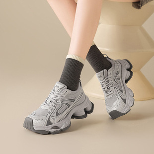 zhr则则厚底老爹鞋女春新款增高运动透气舒适百搭防滑耐磨休闲鞋