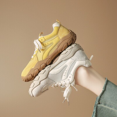 ZHR则则透气网面德训鞋女夏季软底阿甘鞋时尚百搭超软运动休闲鞋