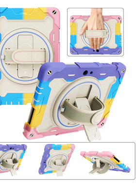 适用微软平板保护壳Microsoftsurface go123手带款360旋转支架