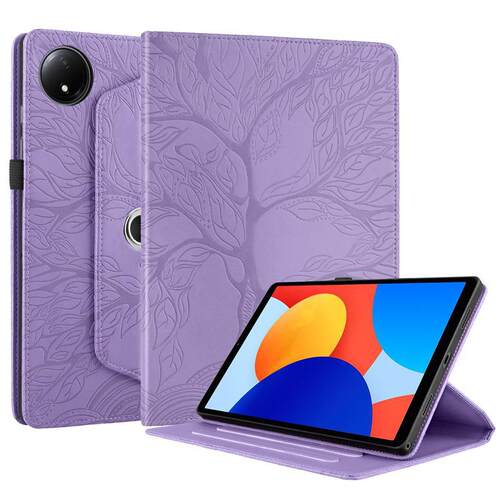 适用于红米pad SE 8.7寸2024平板保护套360旋转支架压花防摔皮套