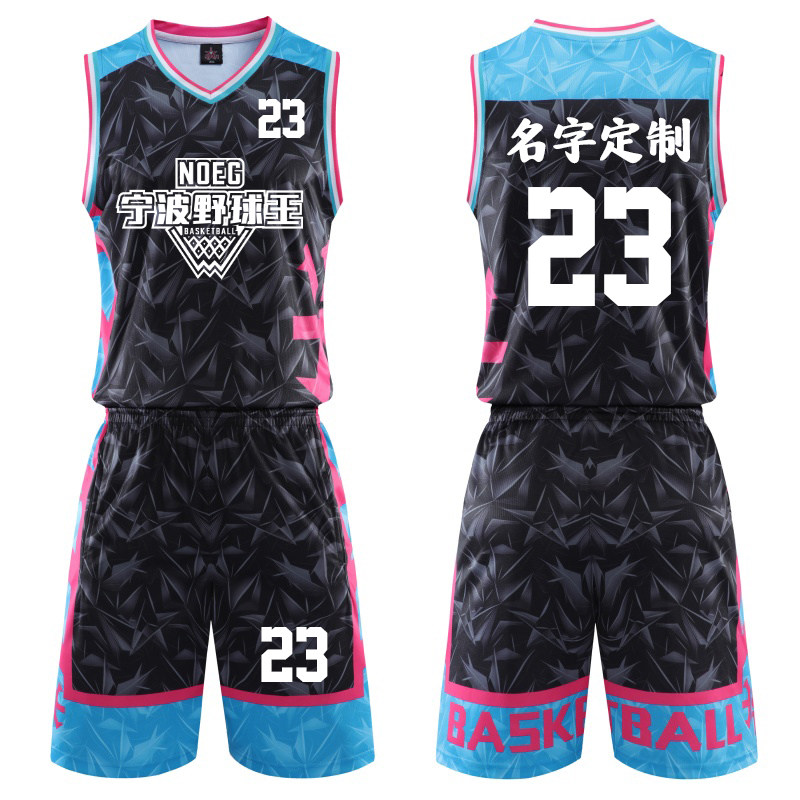 迷彩篮球服套装男定制 学生比赛队服运动透气背心球衣团购黑色218