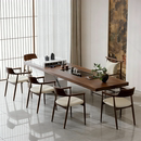 新中式 高端家用客厅阳台泡茶桌办公室接待大板桌 实木茶桌2026新款