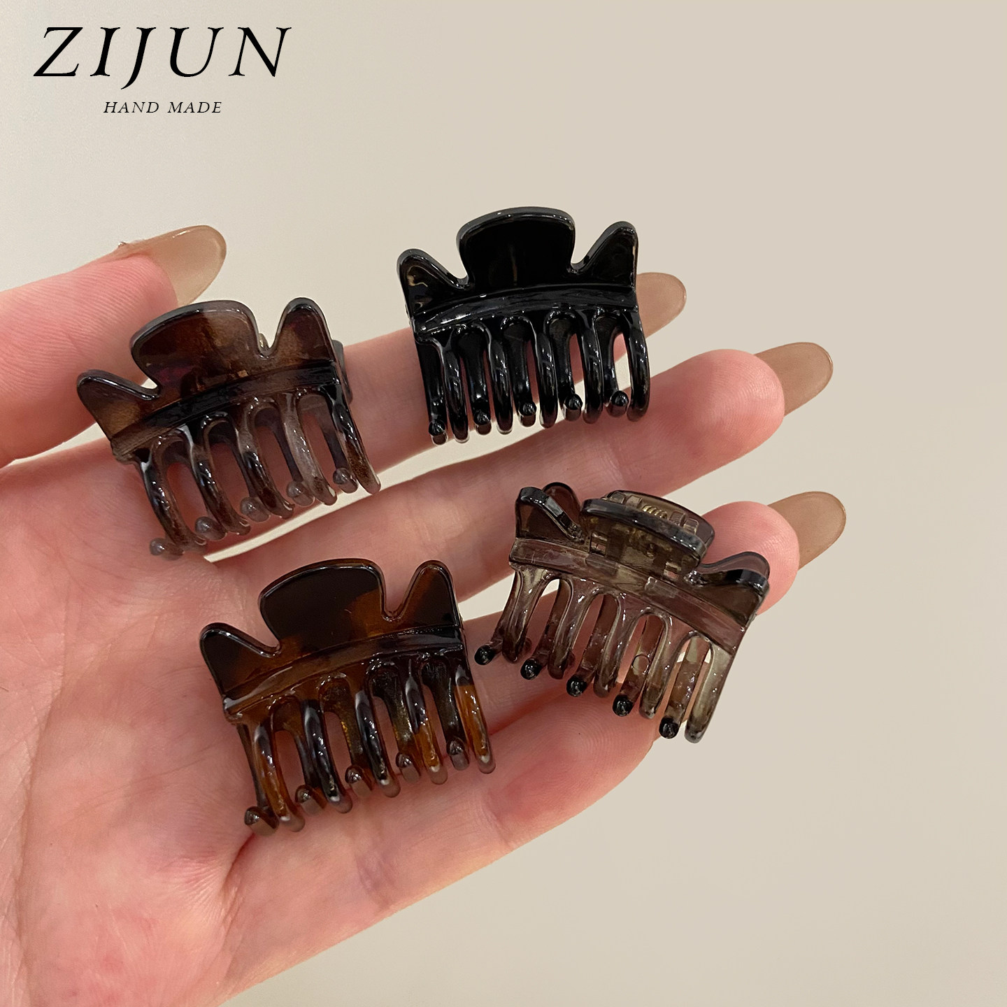 韩国玳瑁色公主头小抓夹女侧边夹碎发卡高级感简约刘海夹半扎发抓