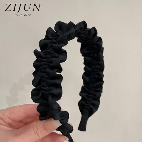 紫郡发箍布艺法式褶皱压发头箍