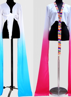 上衣女藏族水袖舞蹈服装成人袖子古典练功服甩袖演出服采薇惊鸿舞