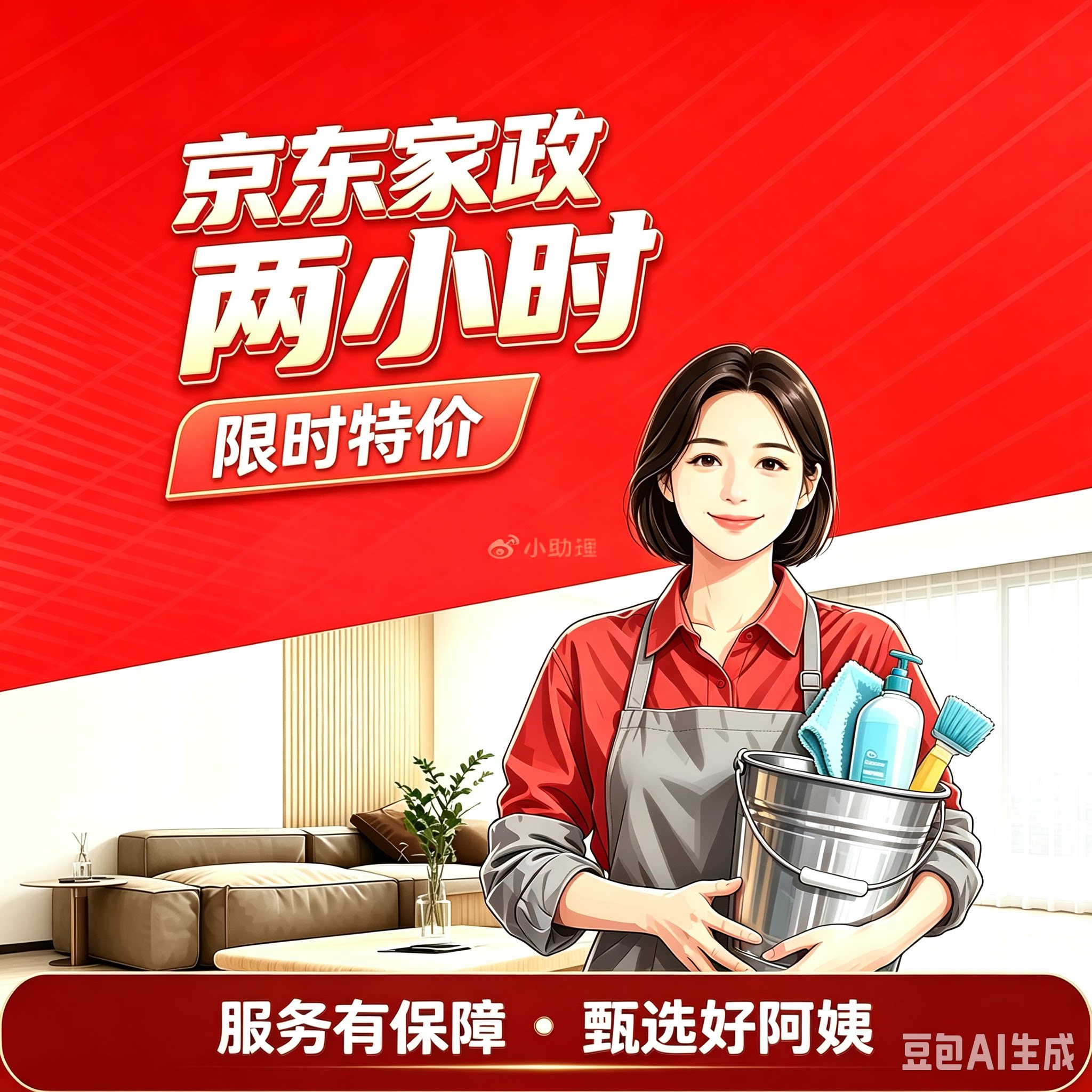 京东家政服务北京上海深圳成都日常保洁服务家居全屋清洁2小时图片