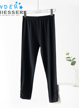 德国舒雅儿童睡裤 春女童家居服大童棉莫代尔起居裤36-17149P