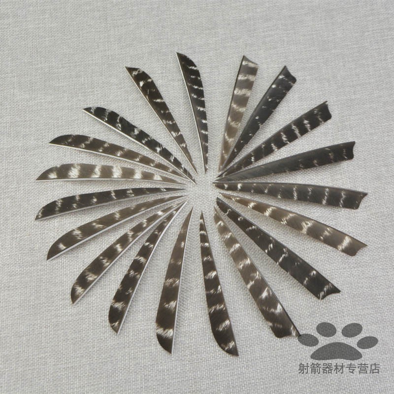 雪斑羽5英寸火鸡羽AMEYXGS