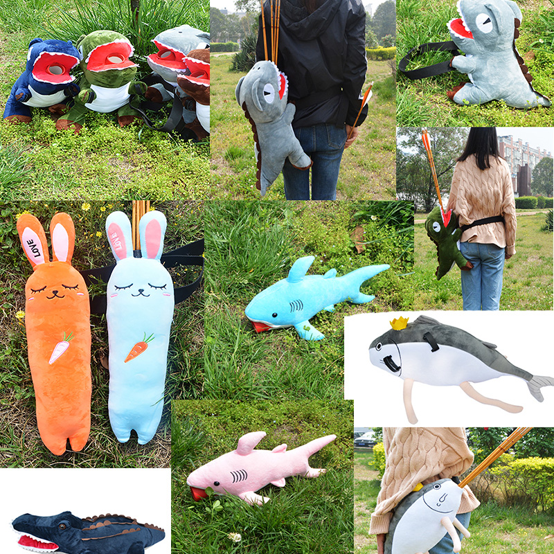 可愛玩偶萌寵卡通公仔腰掛式箭筒