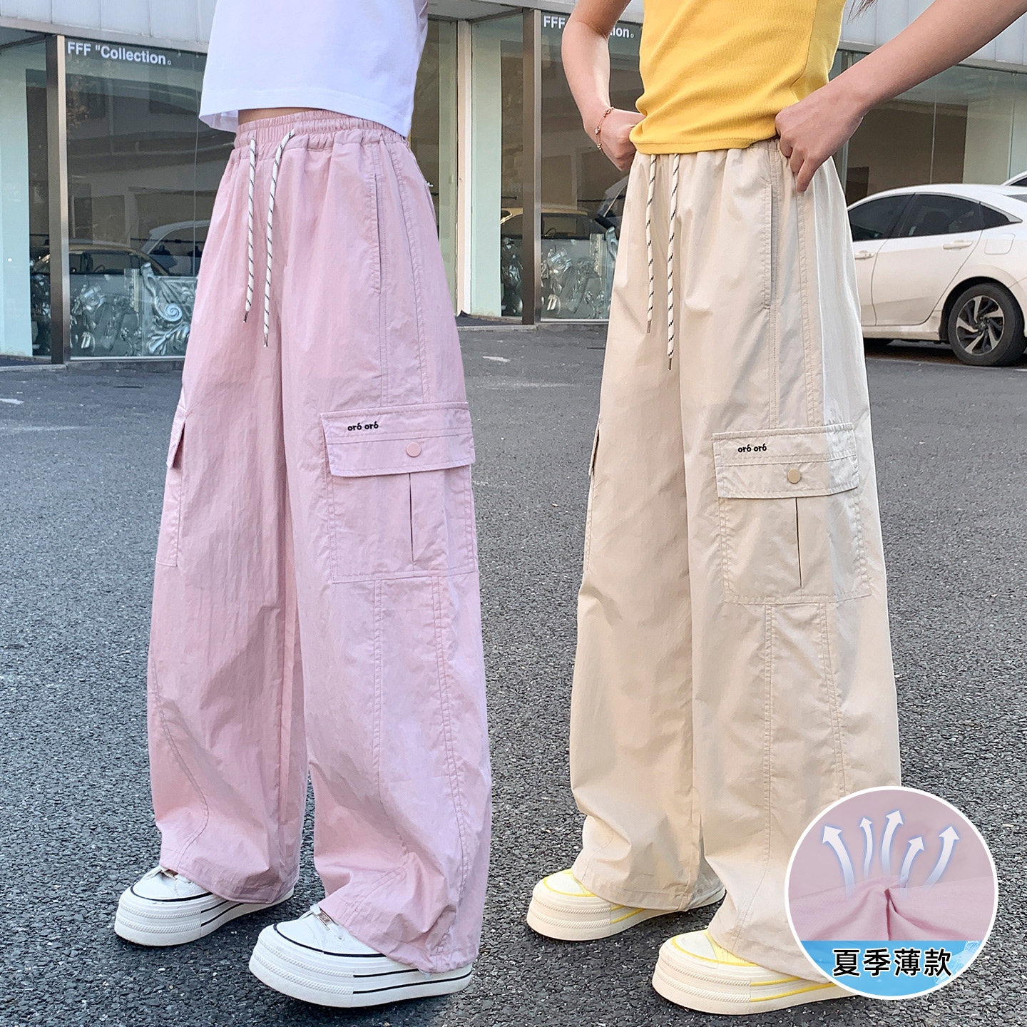 儿童工装长裤2026夏季新款女童裤子中大童防蚊夏天女孩直筒轻薄潮