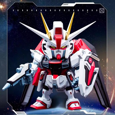 必胜客自由高达万代正版手办模型